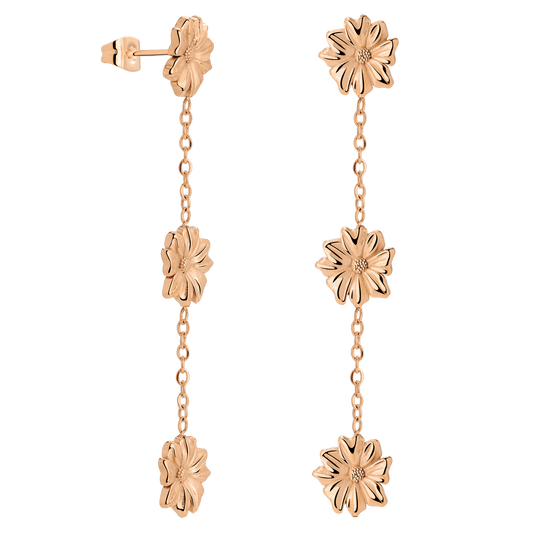 Petal Fall Studs Rose Gold