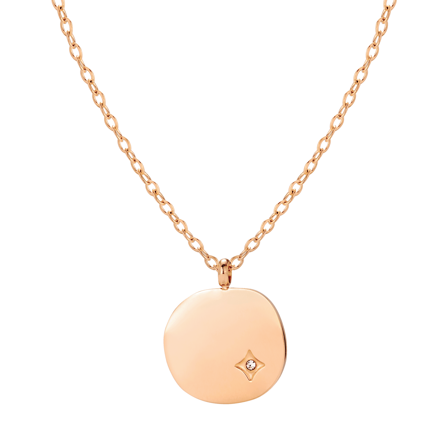 Spring Bling Necklace Rose Gold