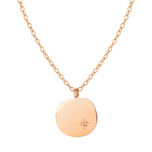 Spring Bling Necklace Rose Gold