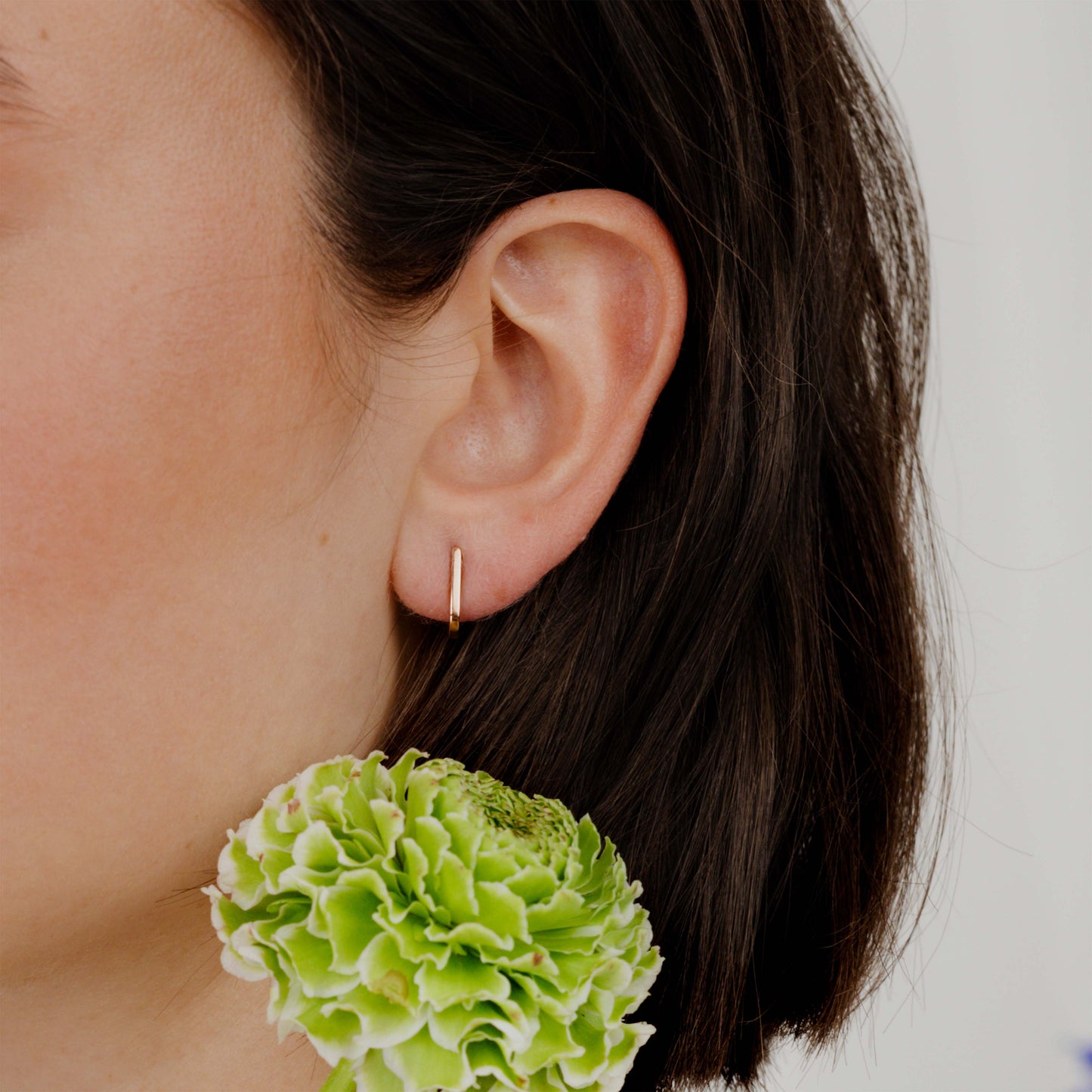 Clean Edge Studs Rose Gold