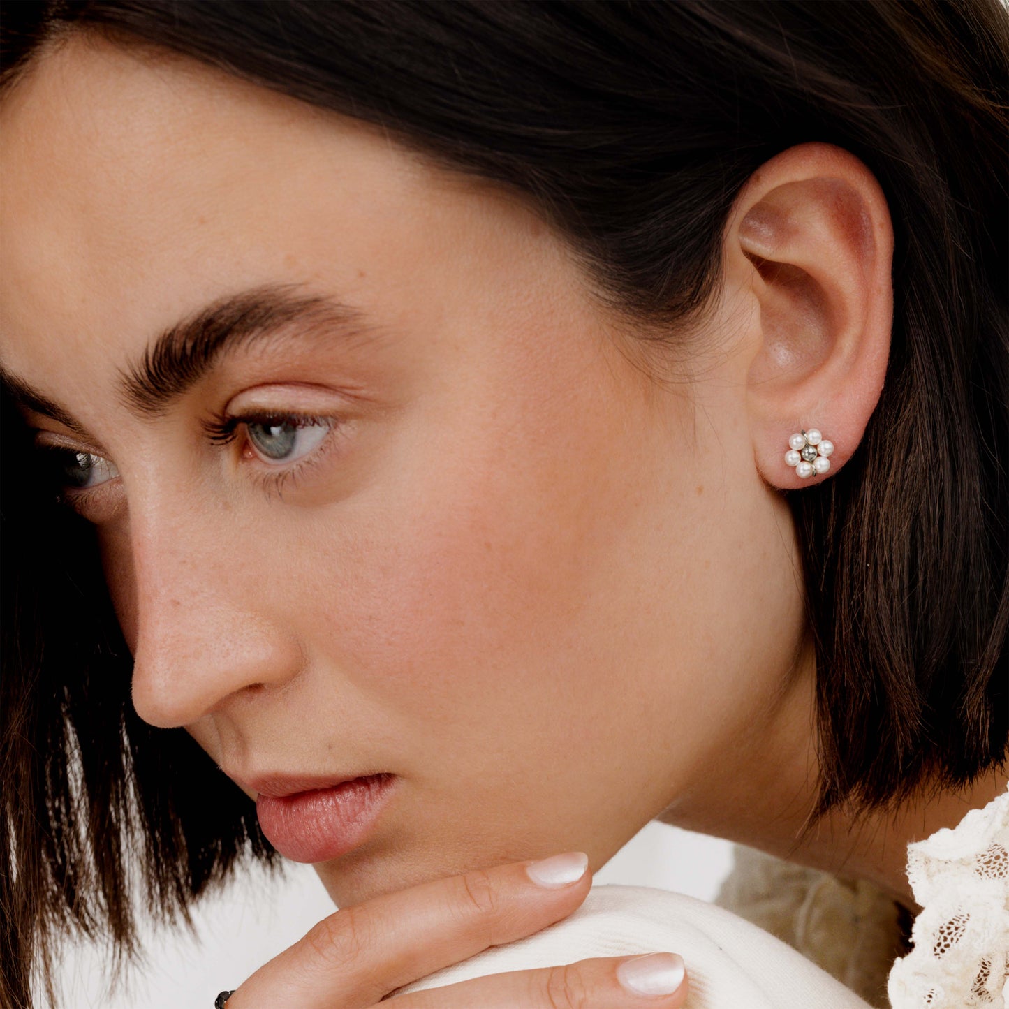 Daisy Studs Silver