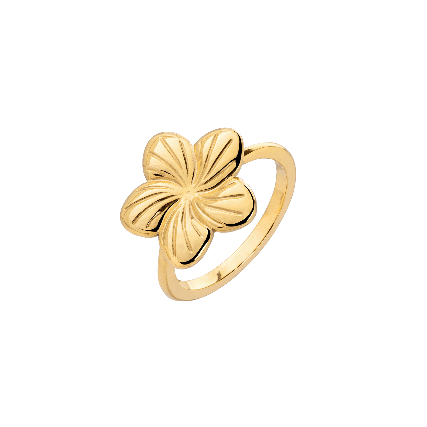 Floral Glow Ring Gold