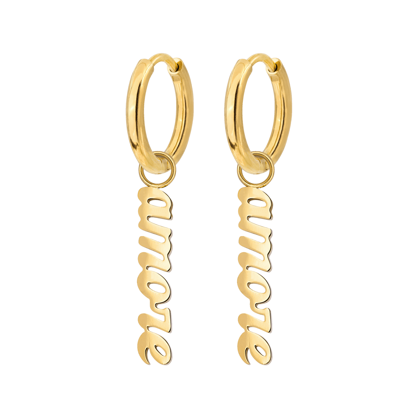 Amore puro Hoop Set Small Gold