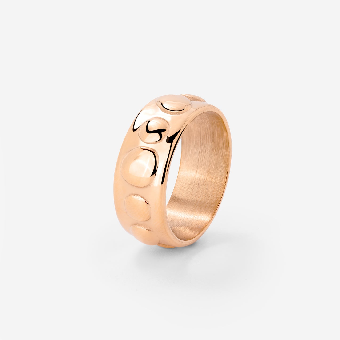 Boho Beads Ring Rose Gold