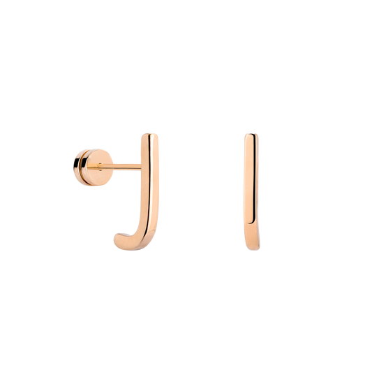 Clean Edge Studs Rose Gold