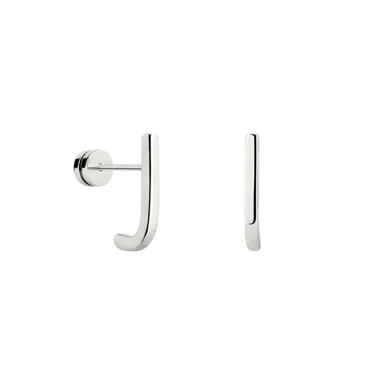 Clean Edge Studs Silver