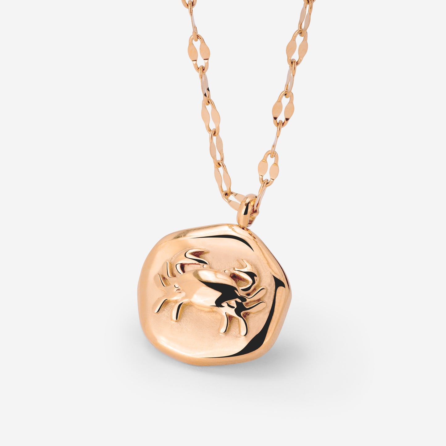 Crab Chaser Necklace Rose Gold