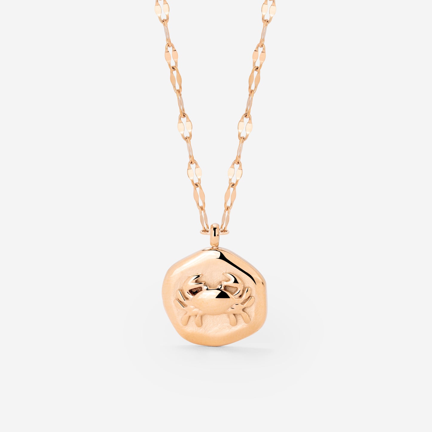 Crab Chaser Necklace Rose Gold