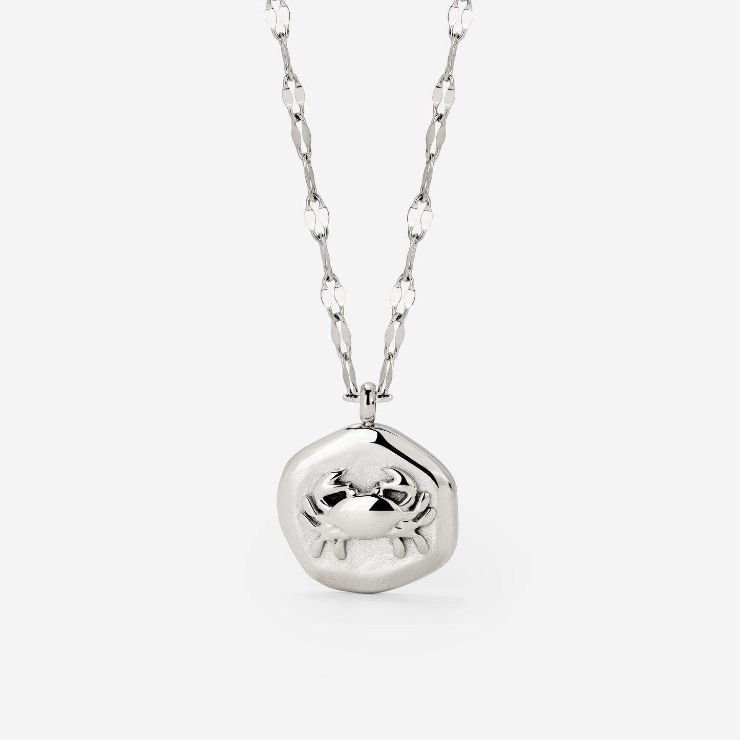 Crab Chaser Necklace Silver