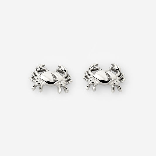 Crab Chaser Studs Silver