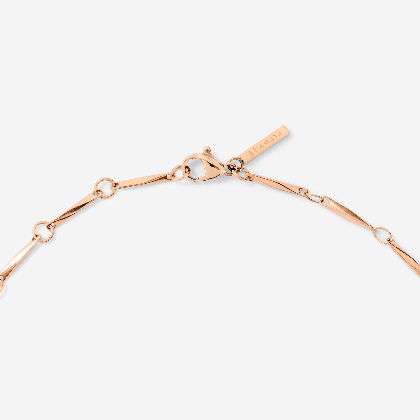 Curved Links Bundle Rose Gold