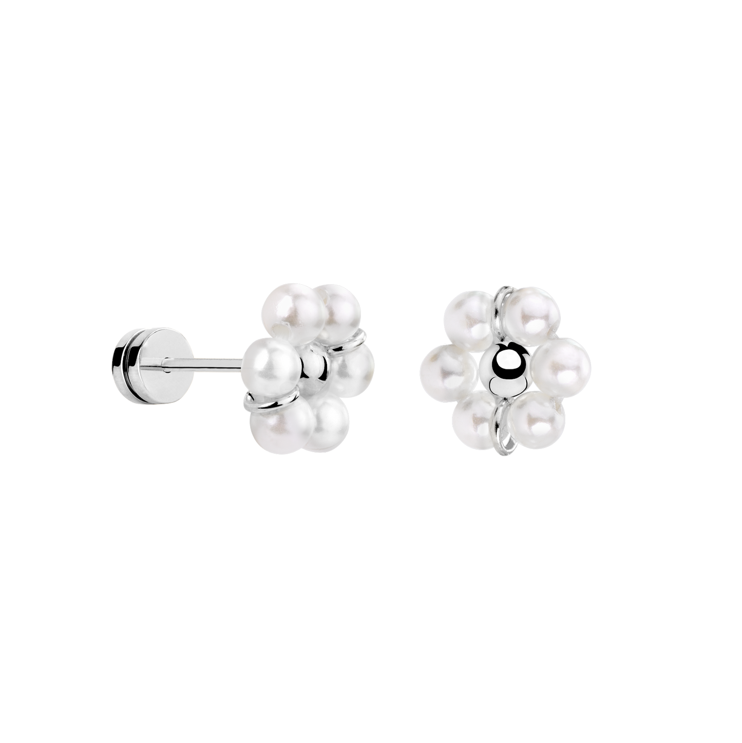 Daisy Studs Silver