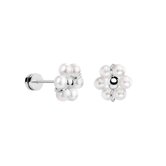 Daisy Studs Silver