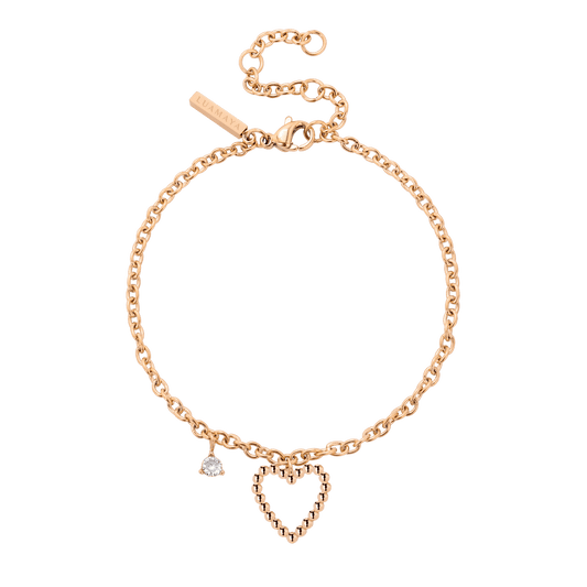 Heart of Gold Bracelet Rose Gold