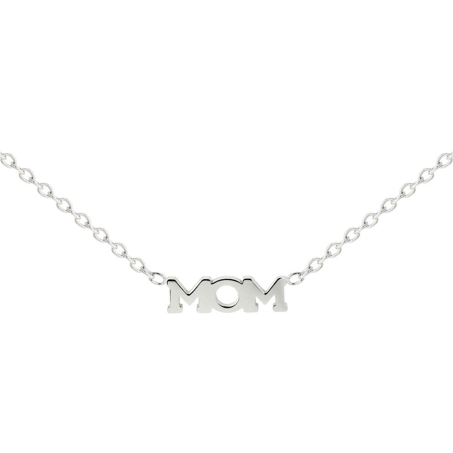 Mom Forever Necklace Silver