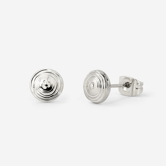 Ocean's Echo Studs Silver