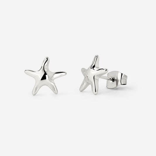 Sea Star Studs Silver