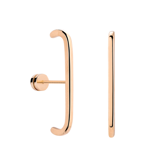 Soft Line Studs Rose Gold