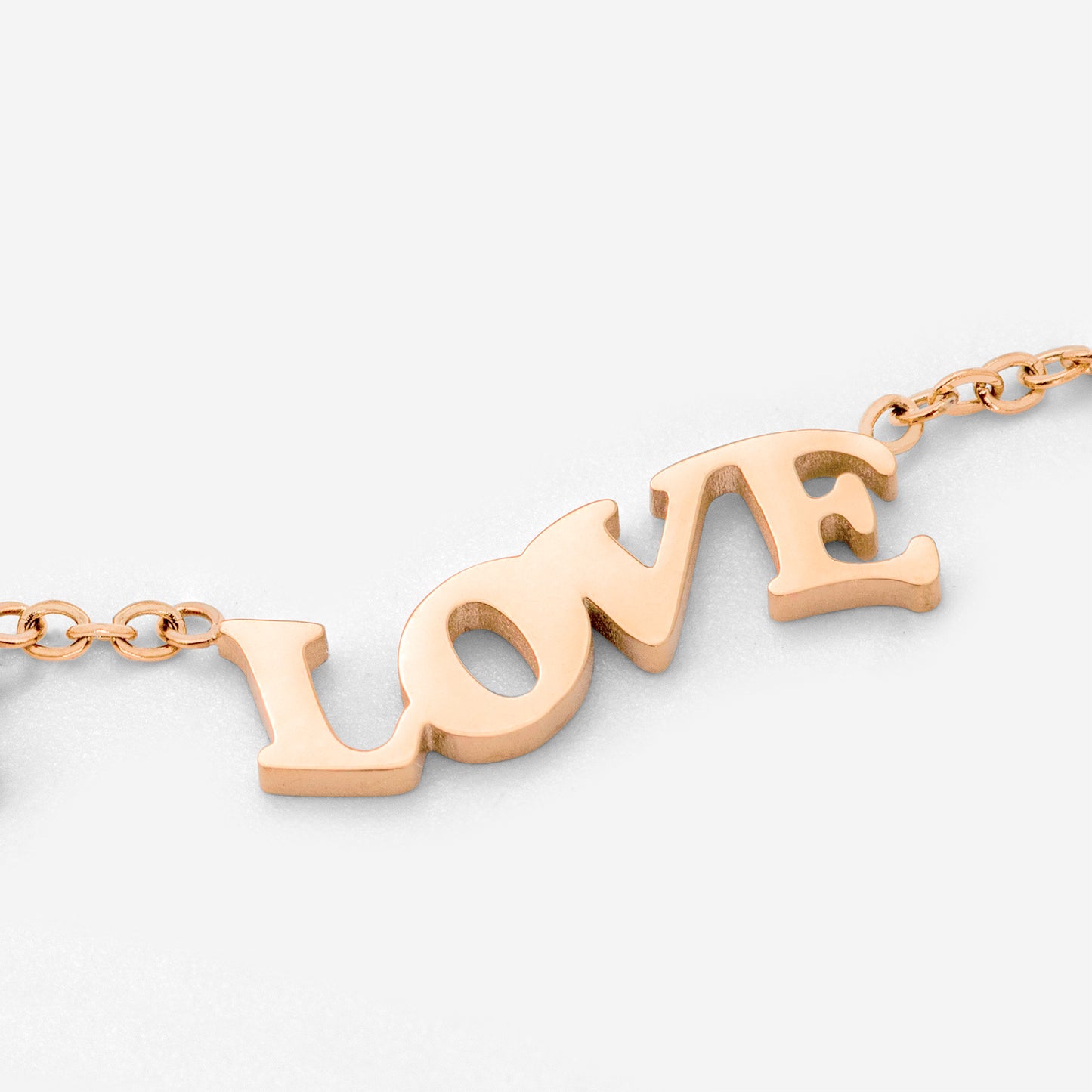 Love is Love Necklace Rose Gold