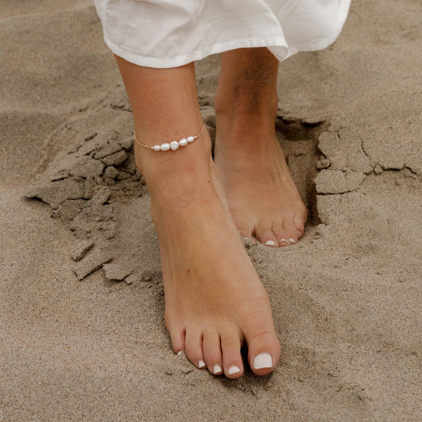 Pearlessence Anklet Rose Gold