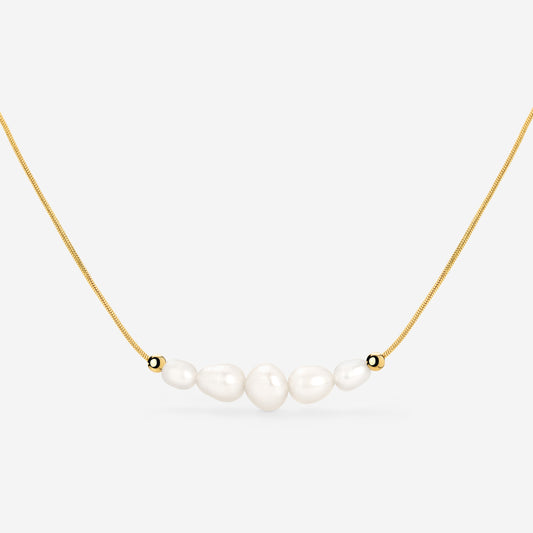 Pearlessence Choker Gold