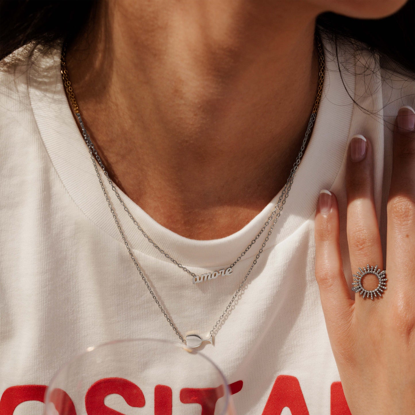 Vino Veritas Necklace Silver