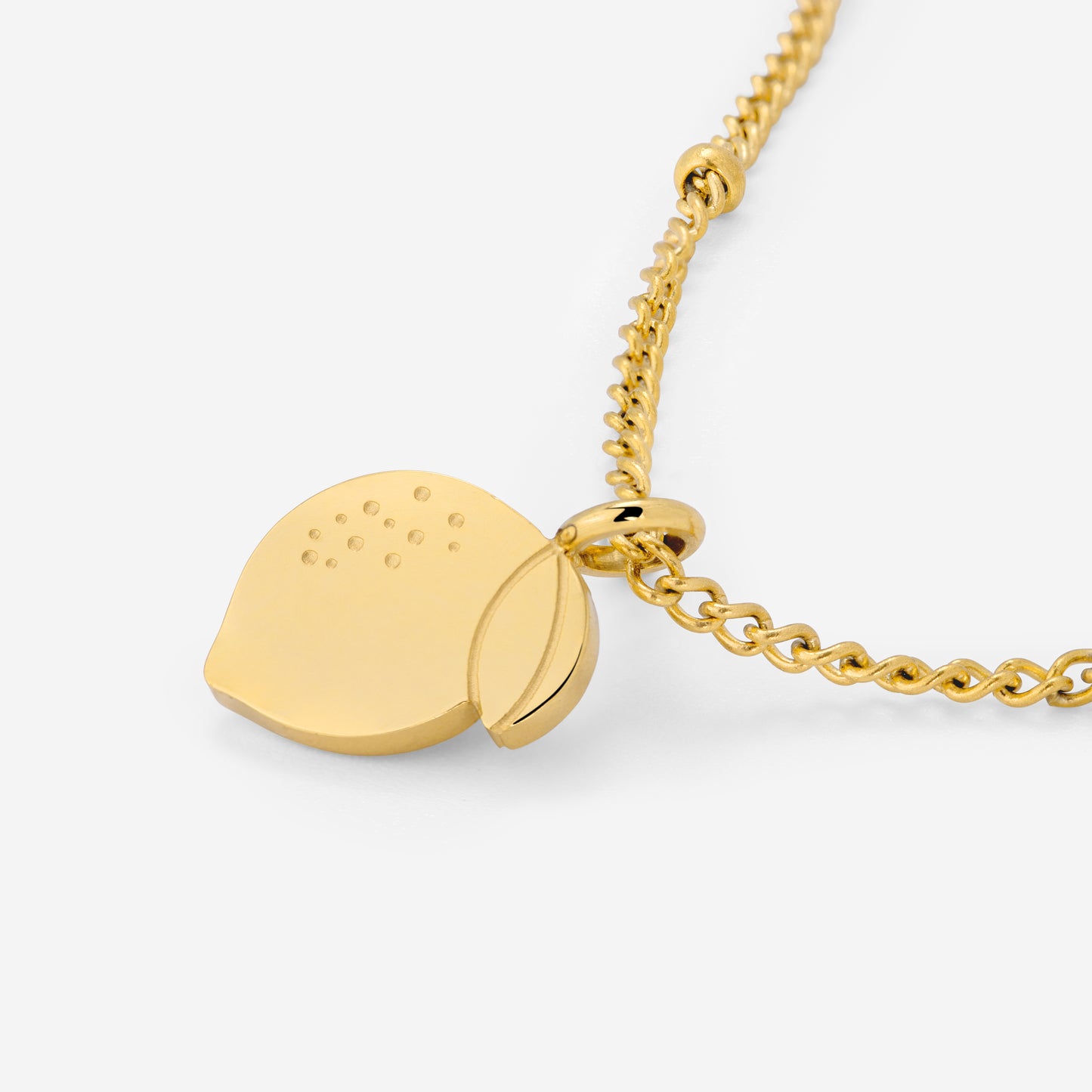 When Life gives you Lemons Necklace Gold