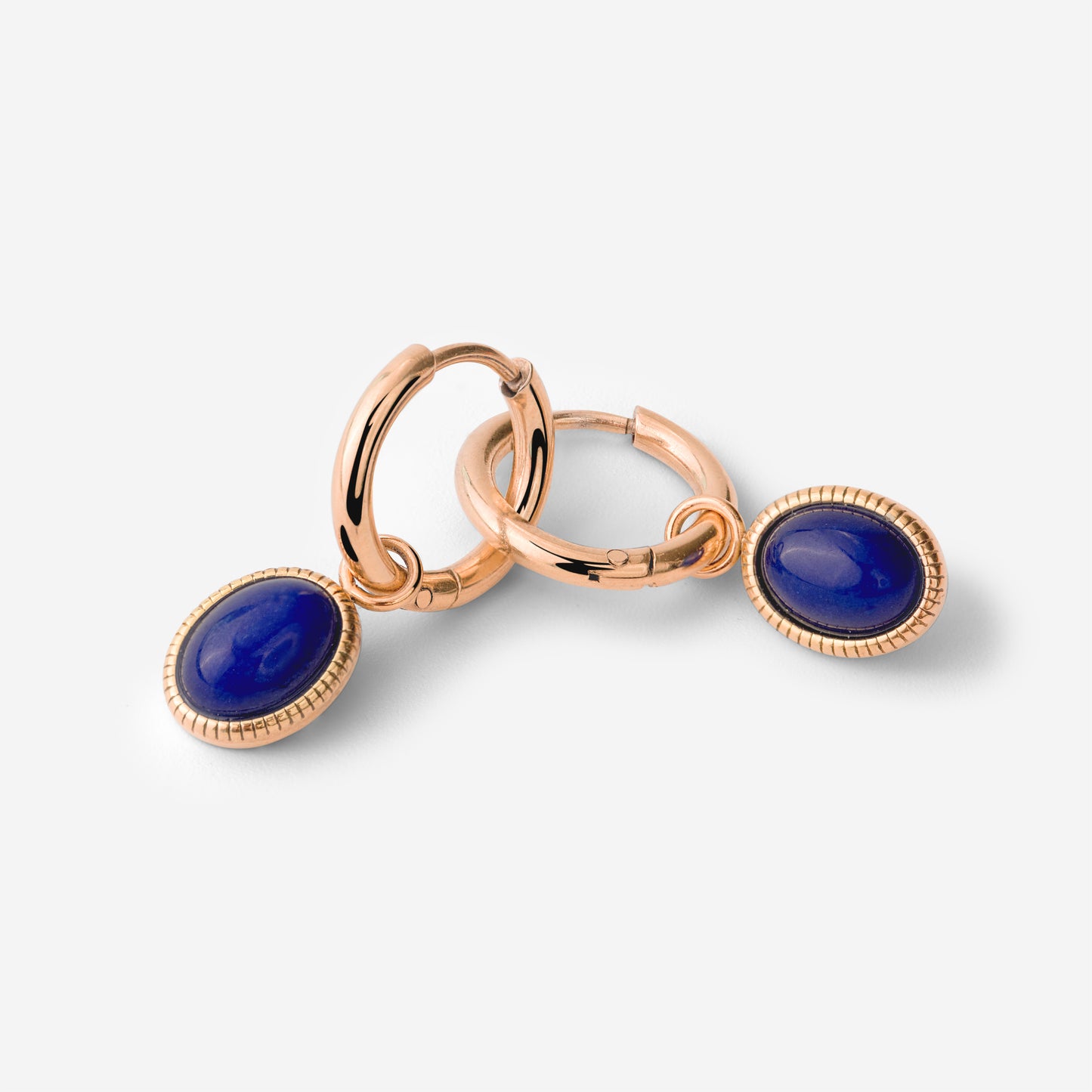 Deep Sea Hoop Set Small Rose Gold