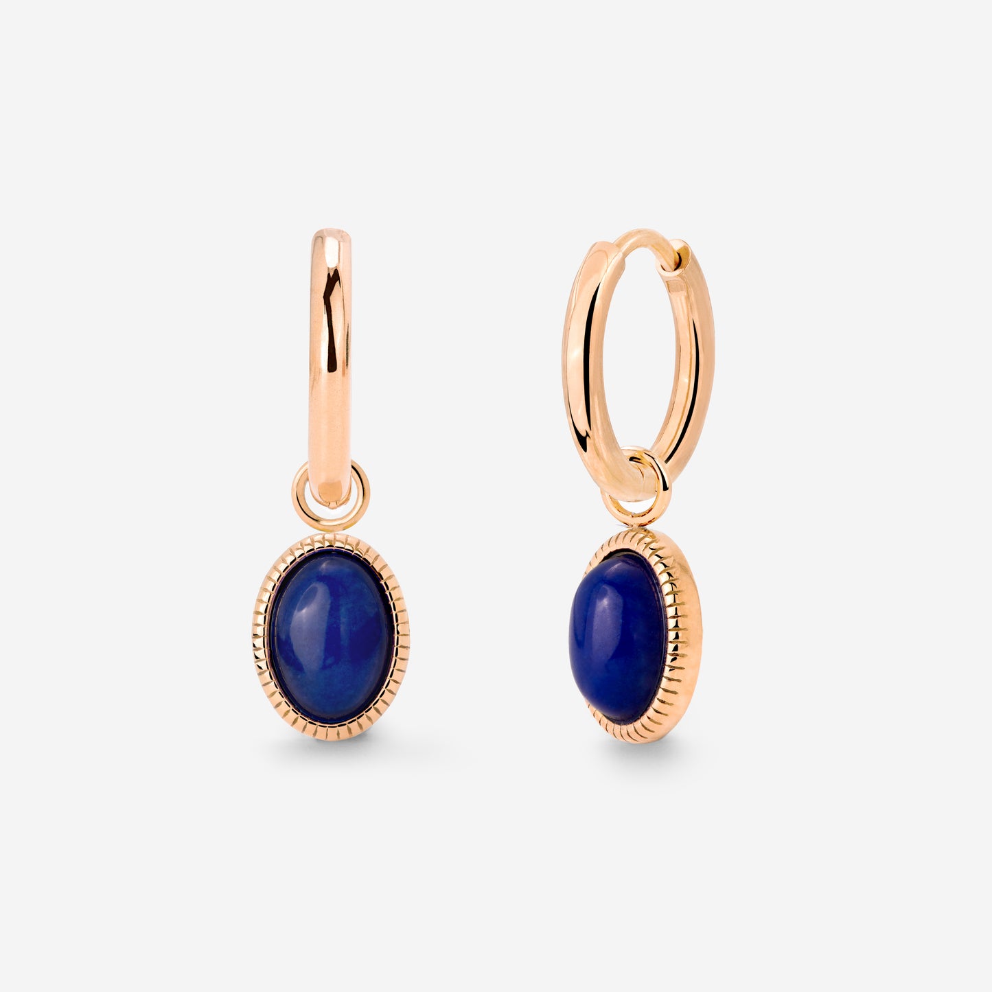 Deep Sea Hoop Set Small Rose Gold