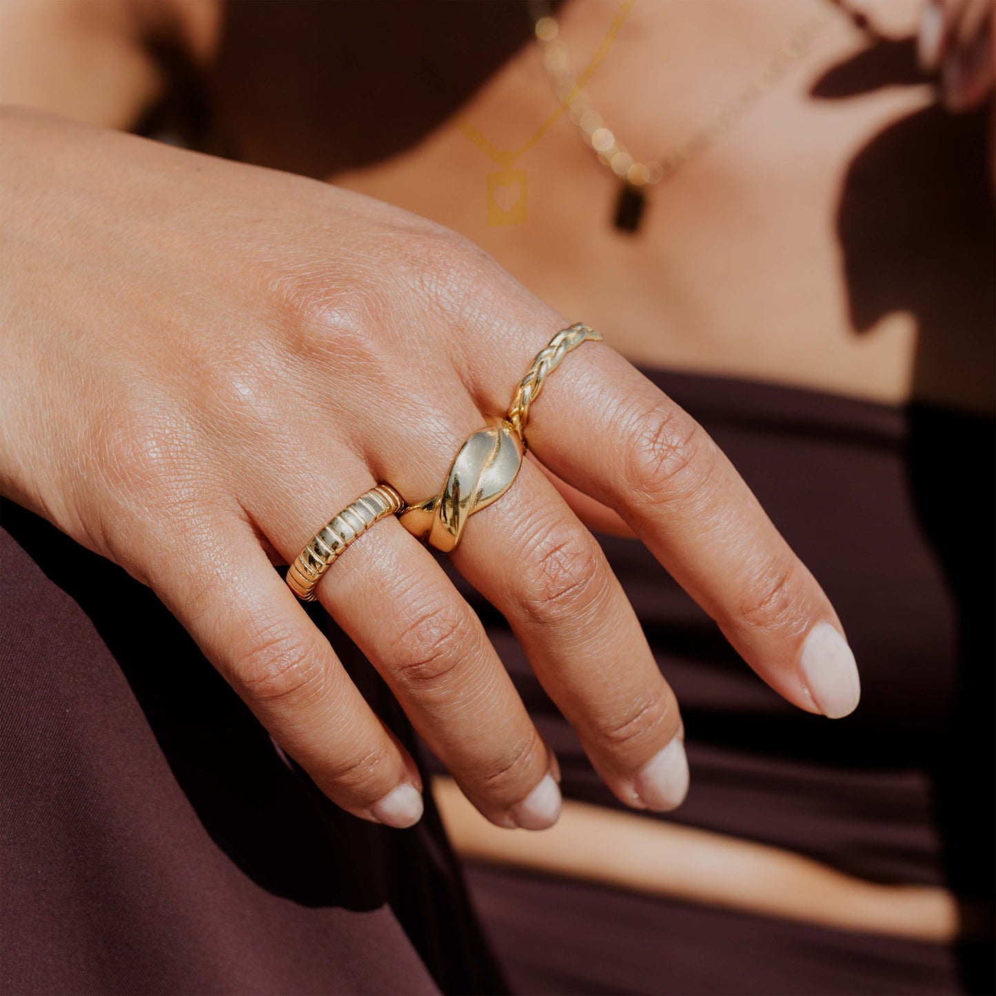Braided Divine Ring Gold