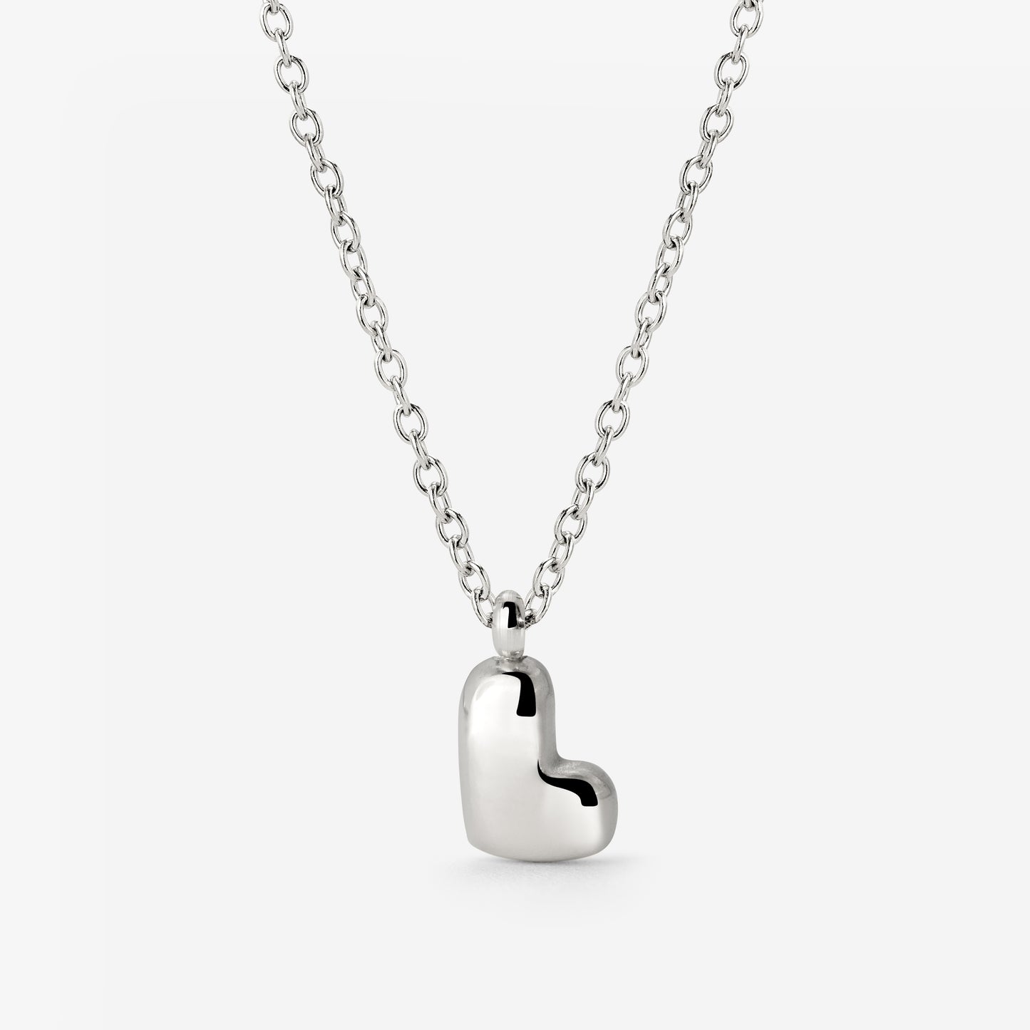 Bubble Letter Necklace Silver