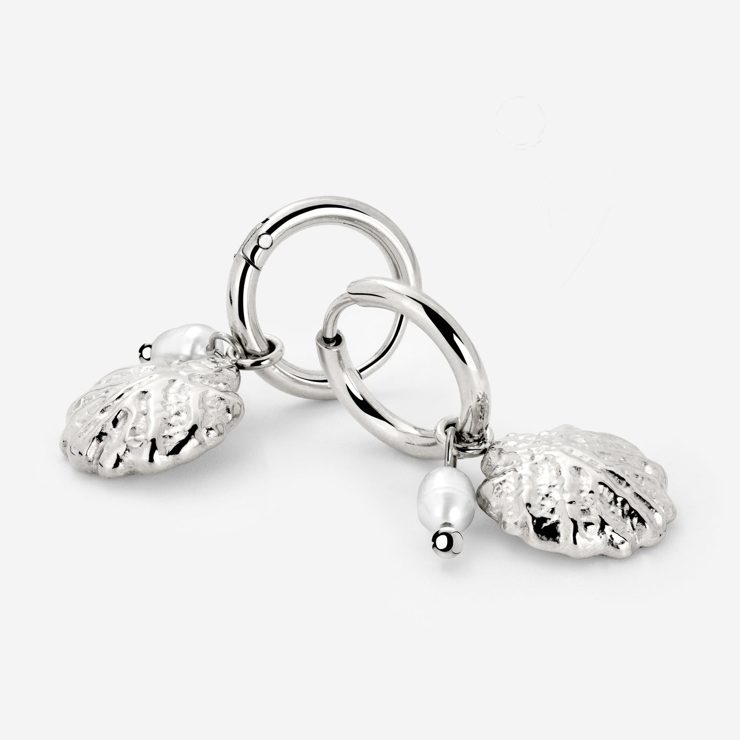Ocean Lovers Hoop Set Small Silver