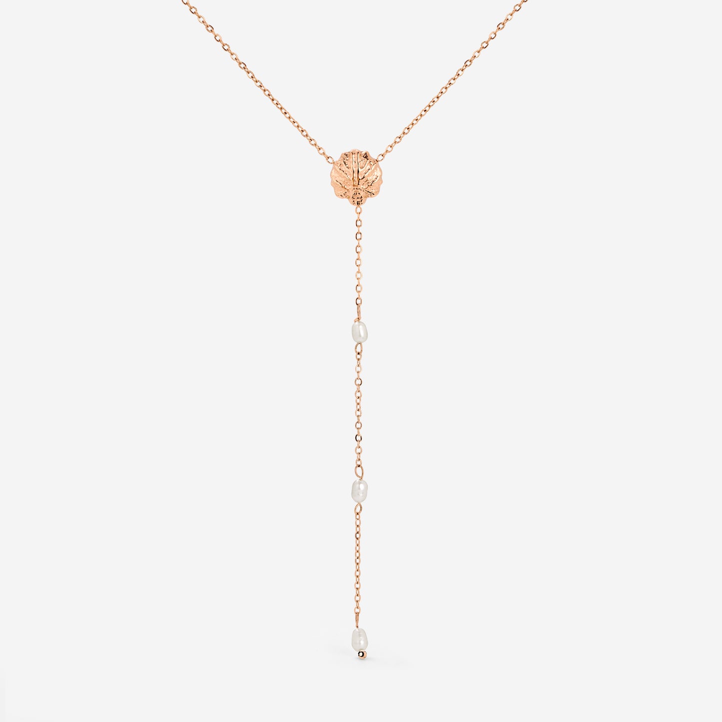 Ocean Lovers Y-Necklace Rose Gold