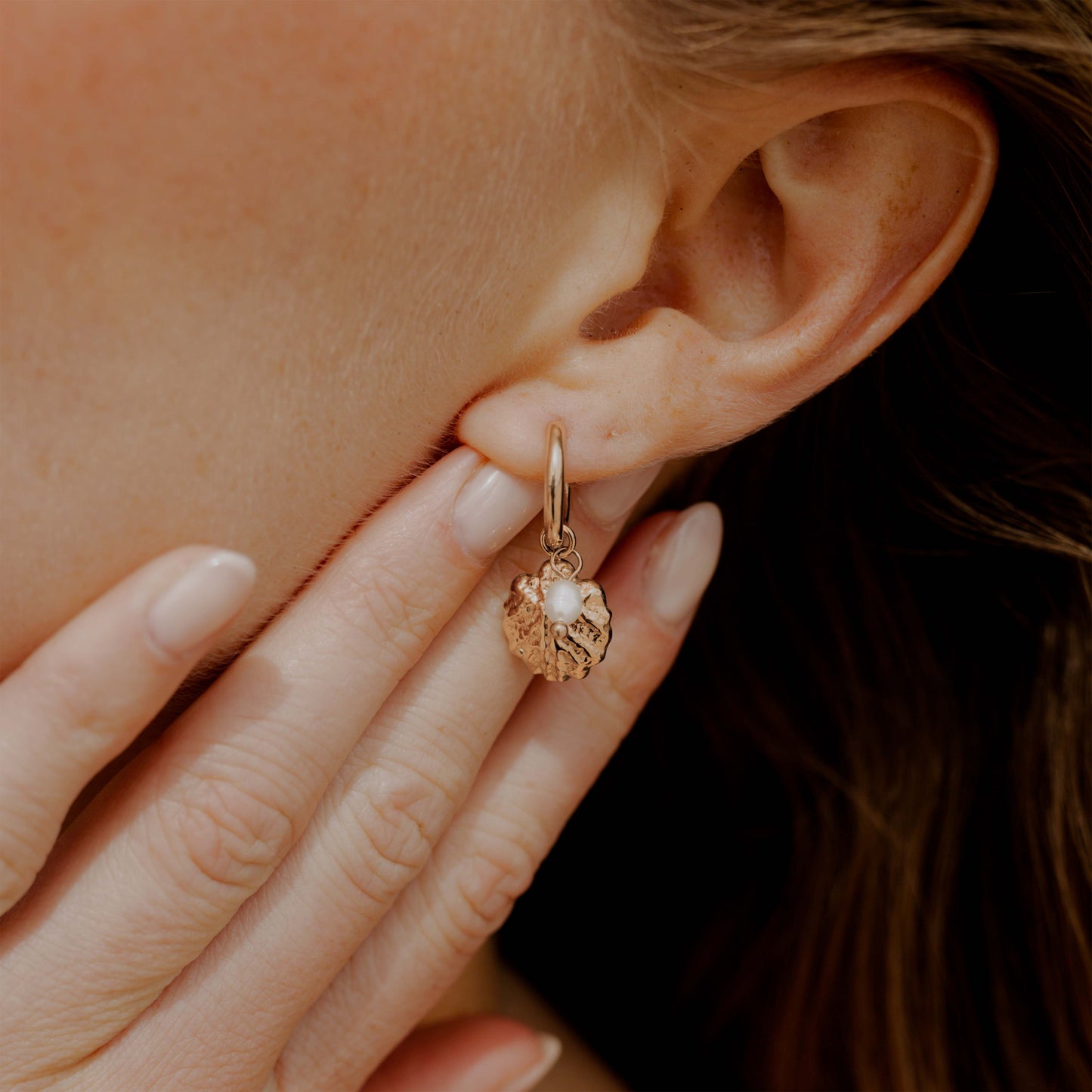 Ocean Lovers Hoop Set Small Rose Gold