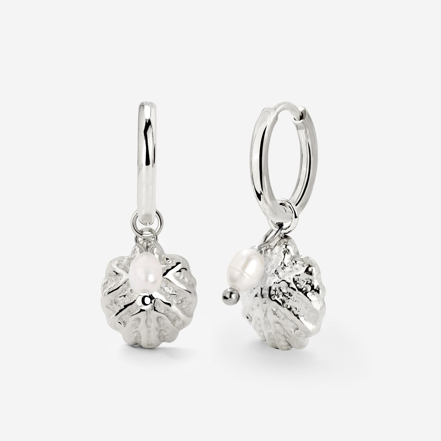Ocean Lovers Hoop Set Small Silver