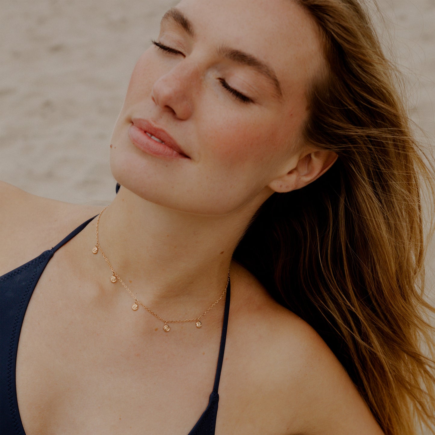 Tides of Time Choker Rose Gold