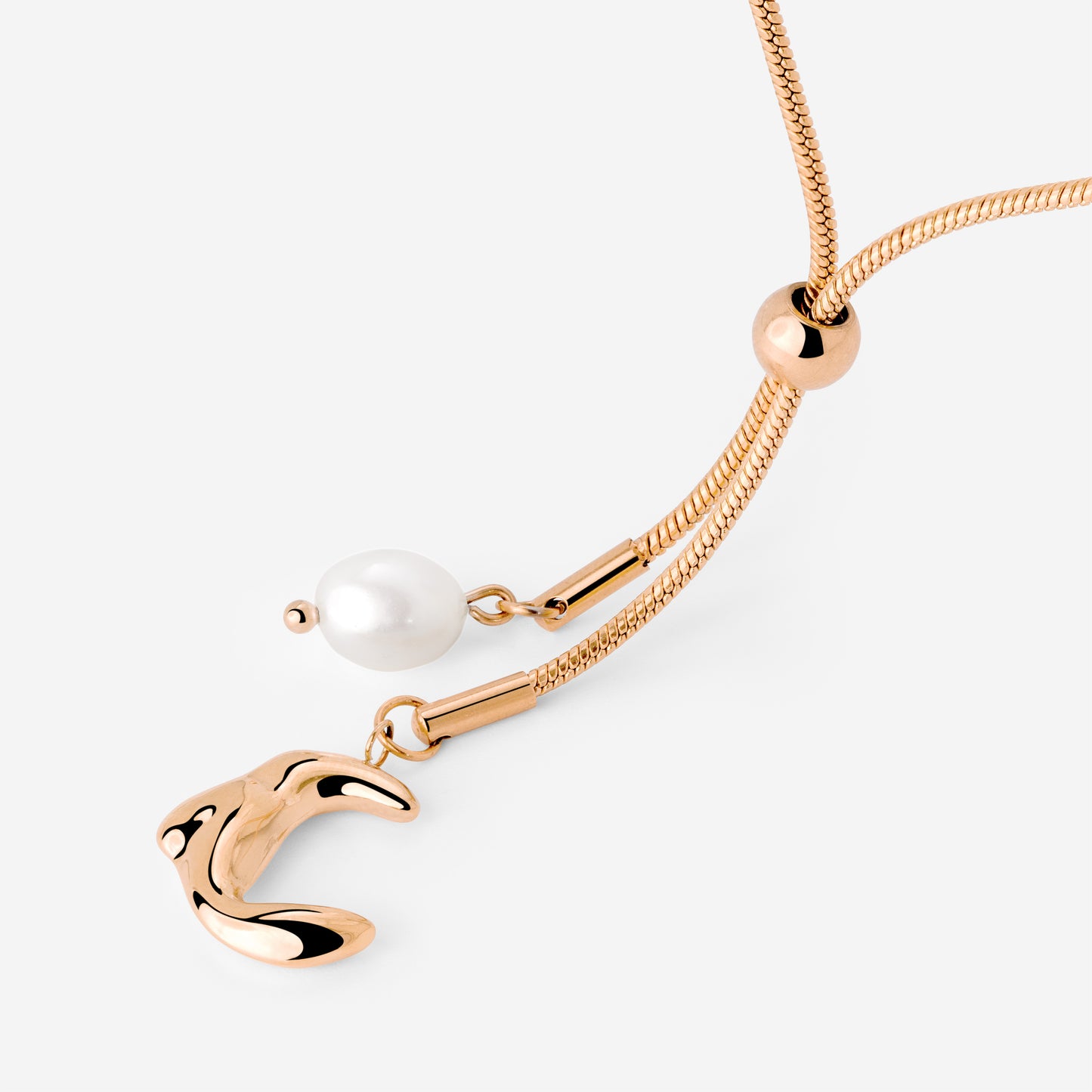 Joyful Jule Y-Necklace Rose Gold
