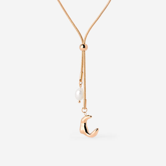 Joyful Jule Y-Necklace Rose Gold