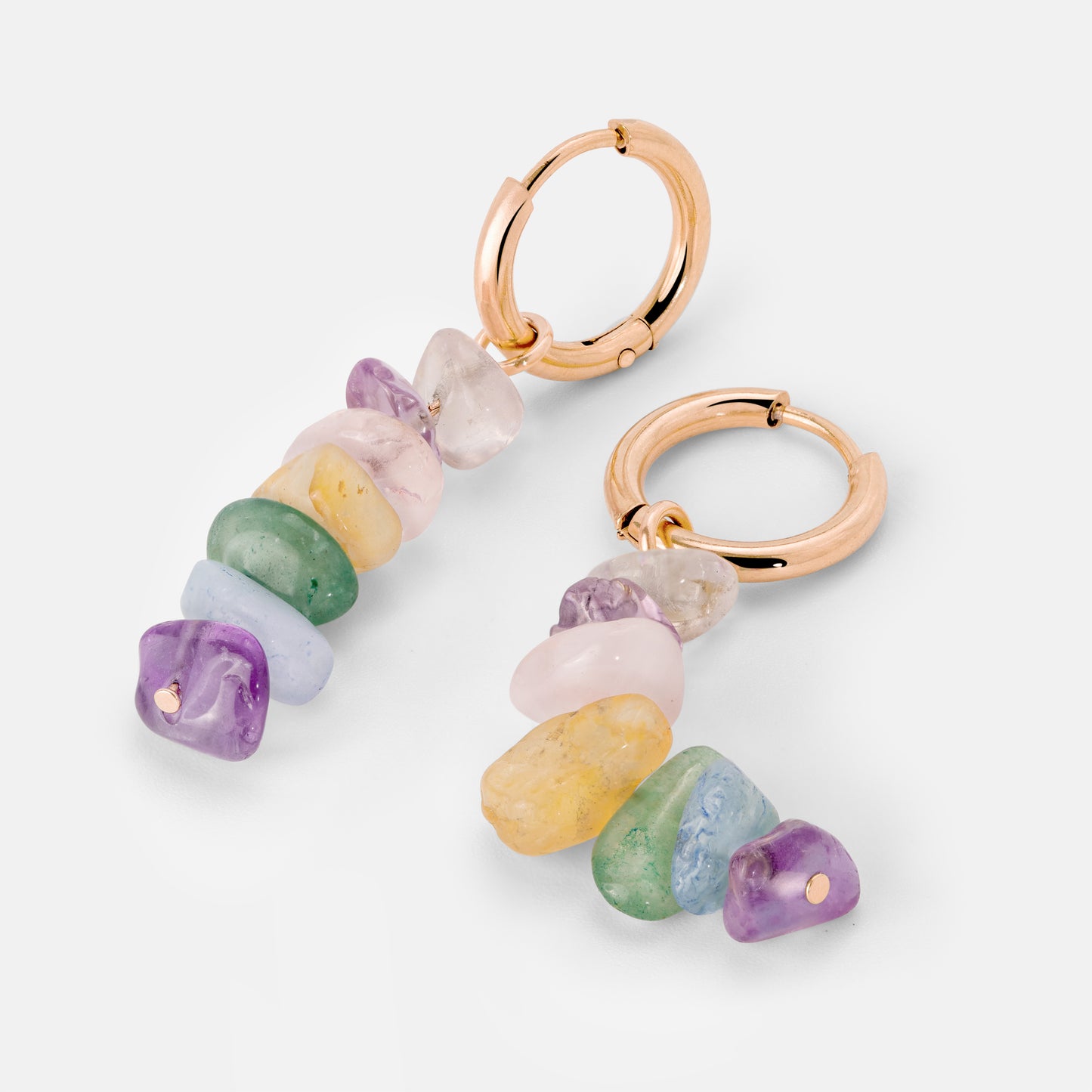 Luminous Lisy Hoop Set Small Rose Gold