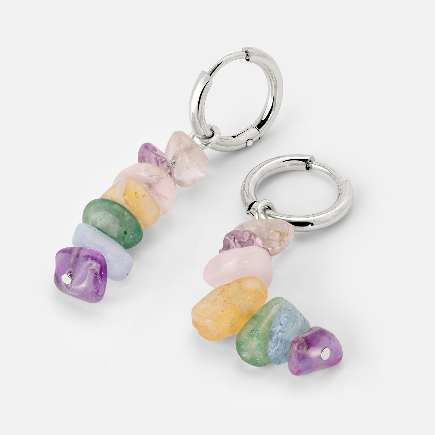 Luminous Lisy Hoop Set Small Silver