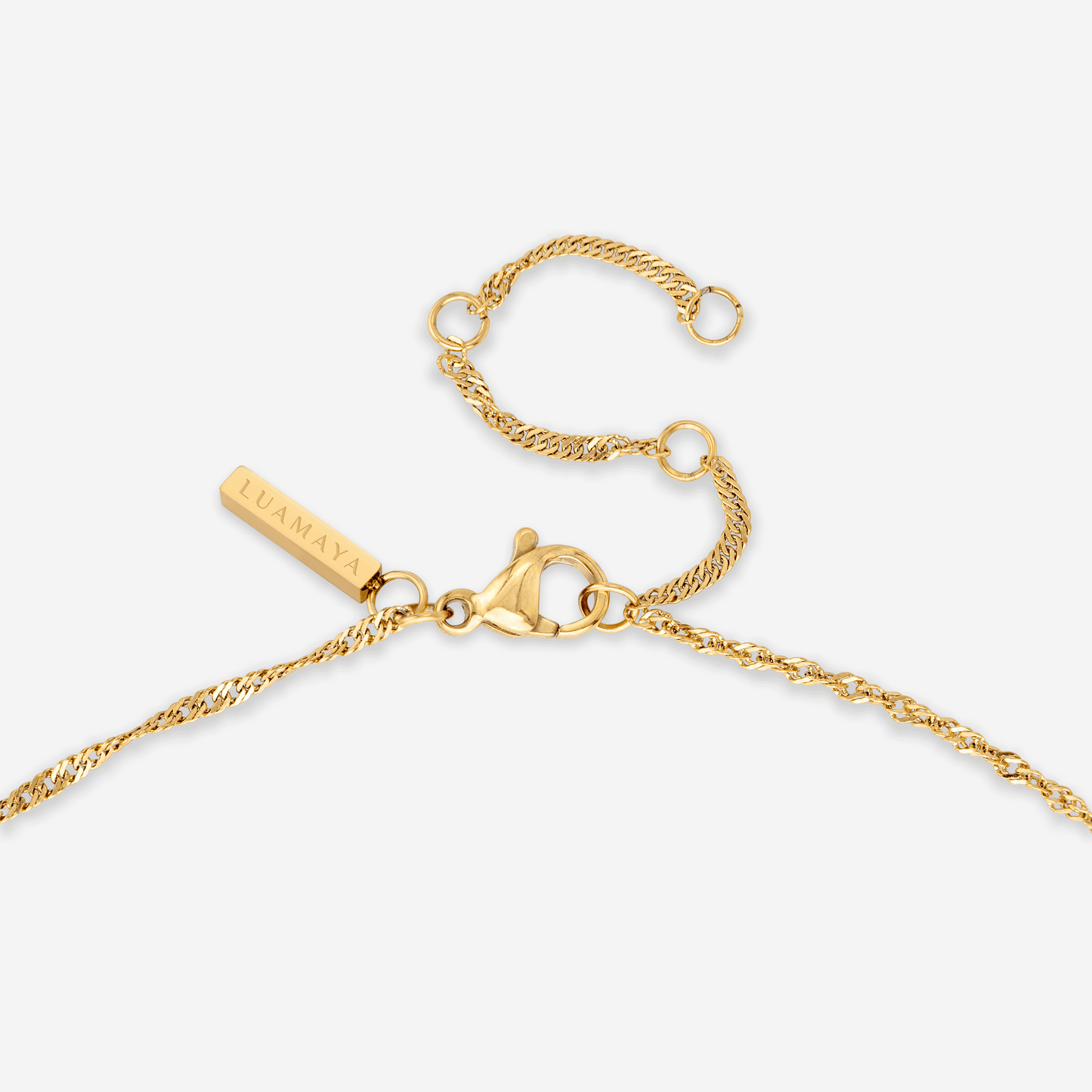 Bedazzle my Pretzel Necklace Gold