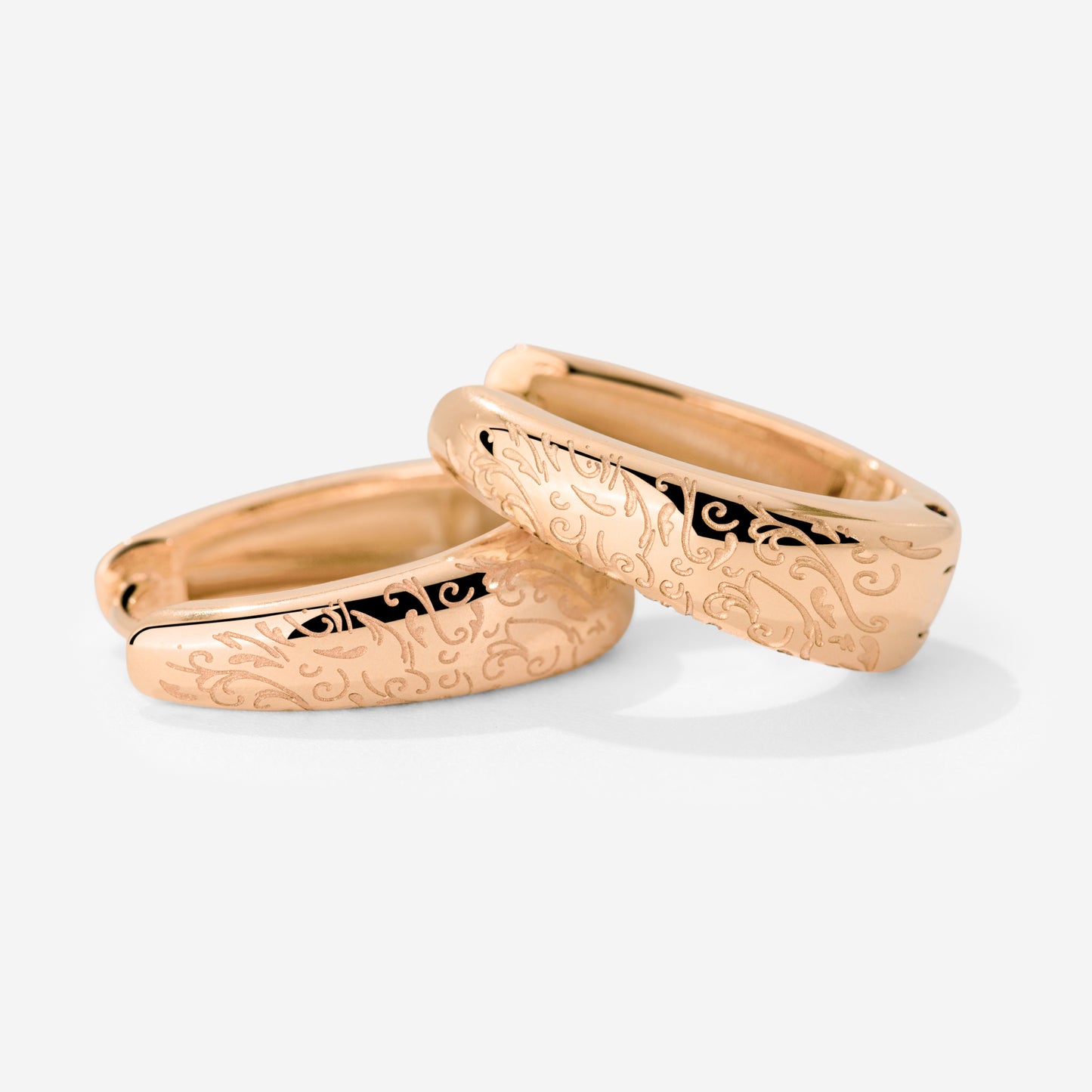 Desert Glow Hoops Rose Gold