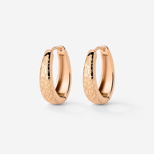 Desert Glow Hoops Rose Gold