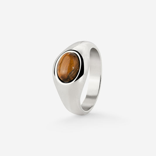 Tiger's Eye Ring Silver