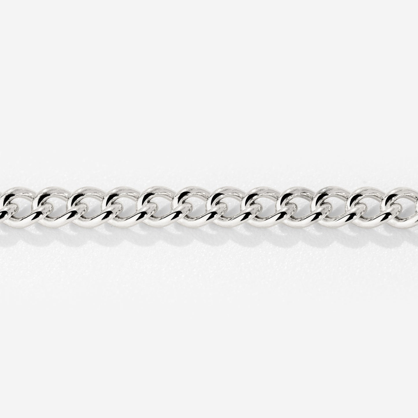 Curb Chain Necklace Silver