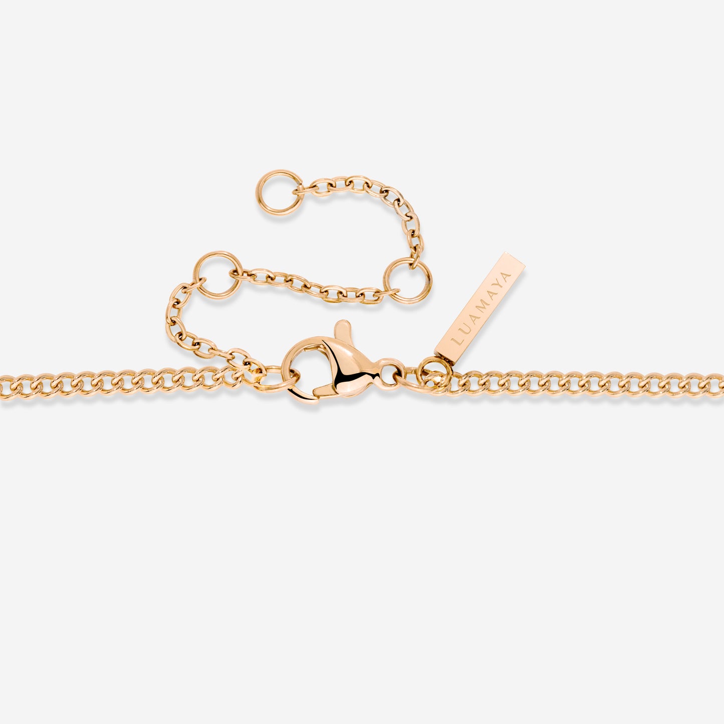 Curb Chain Necklace Rose Gold