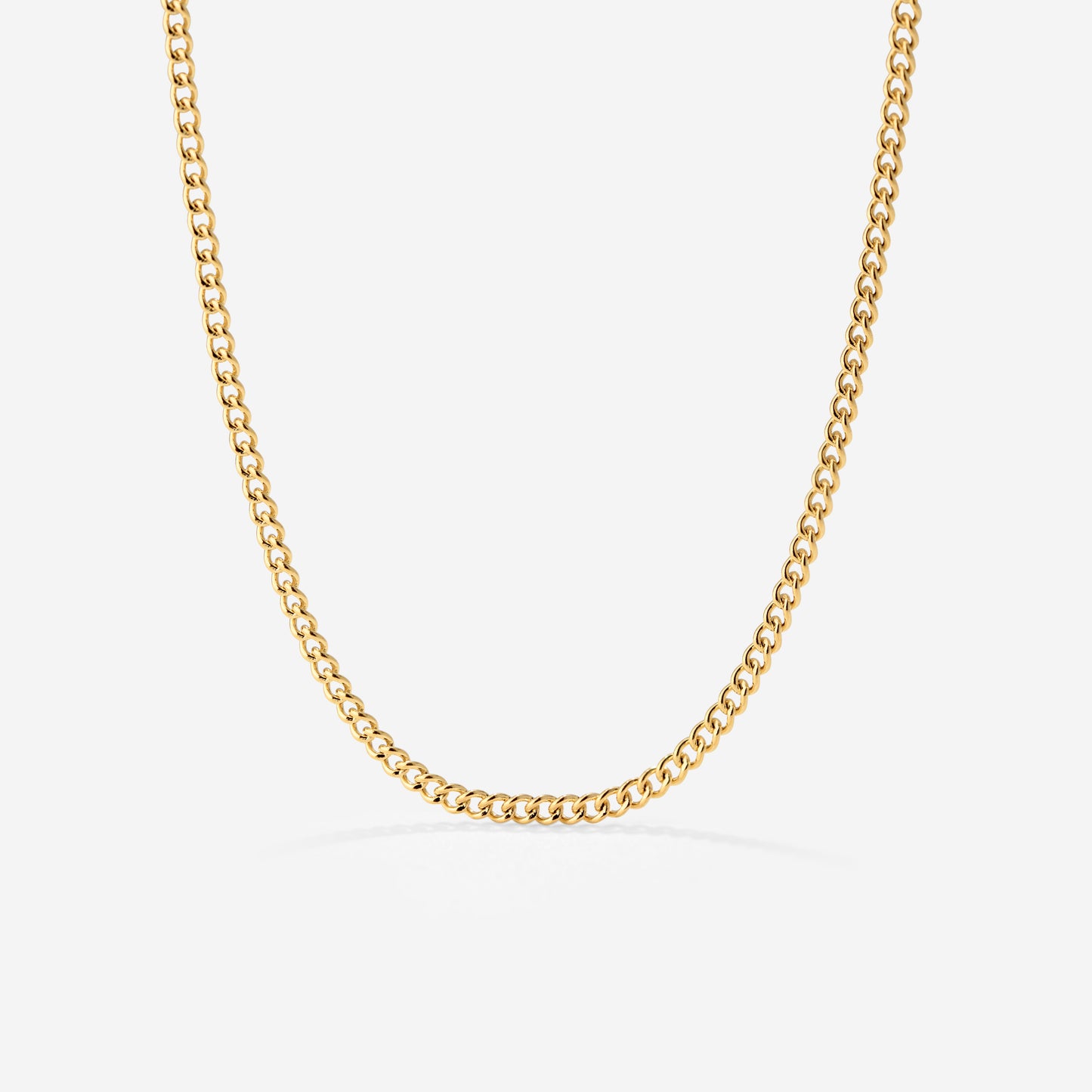 Curb Chain Necklace Gold