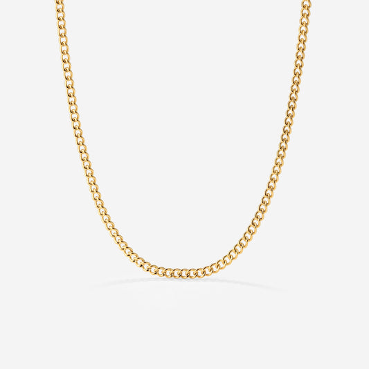 Curb Chain Necklace Gold