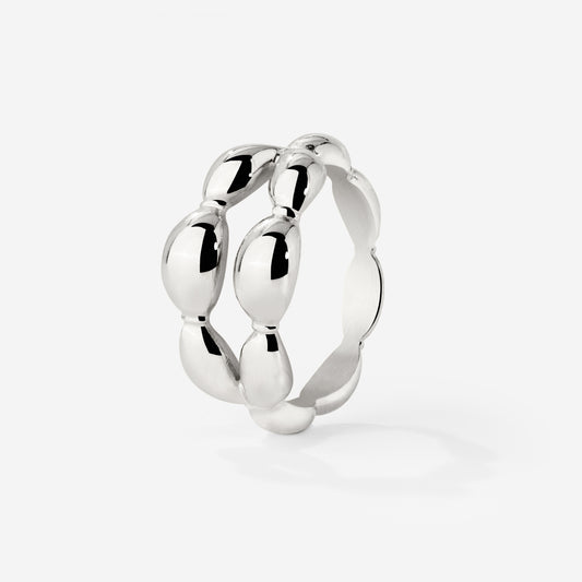 Graceful Curves Ring Silver