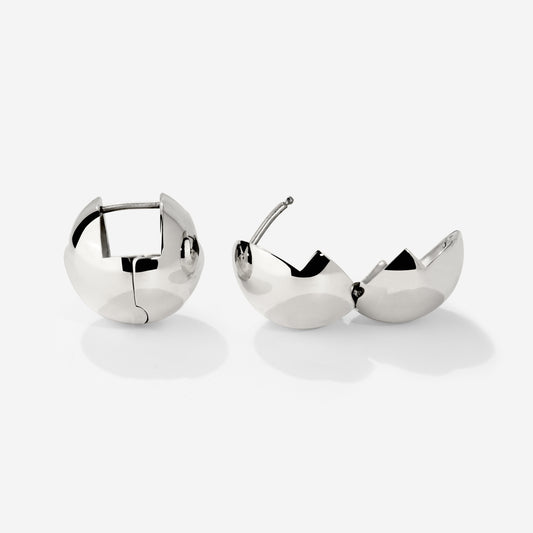 Graceful Curves Studs Silver